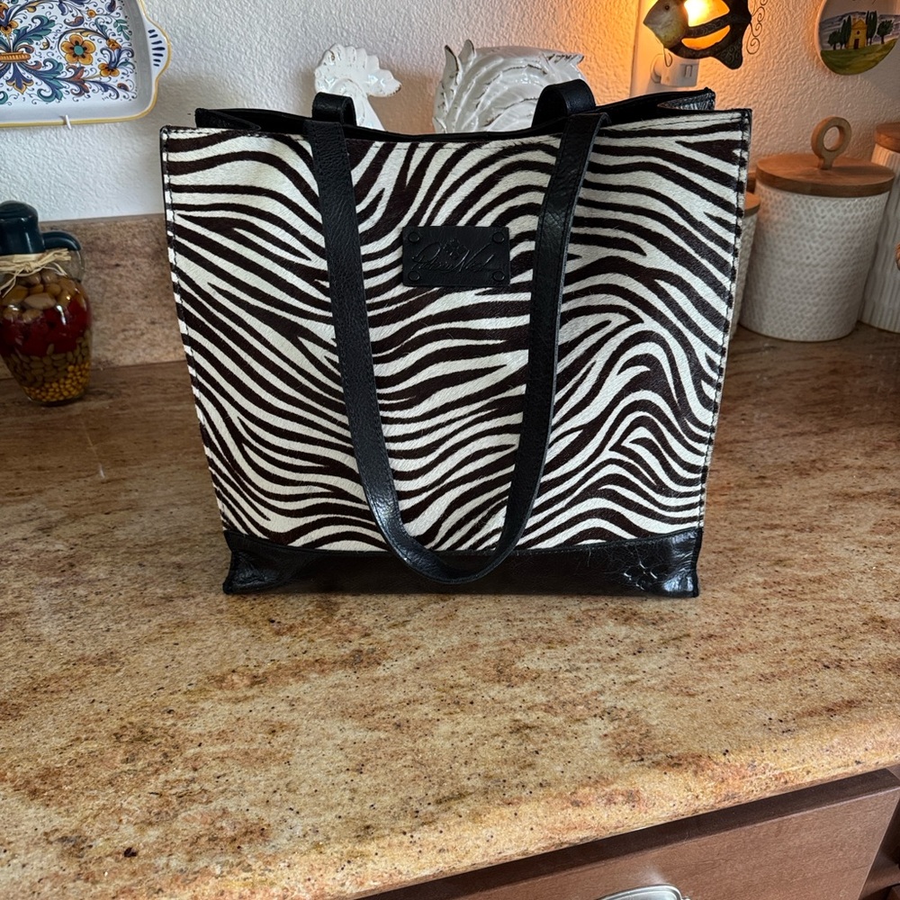 Zebra Print Tote Bag